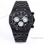 Solid Black Audemars Piguet Ice Royal Oak Replica Watch 15400